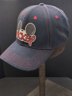 Disney Mickey Mouse Blue/Red Adult Ball Cap .